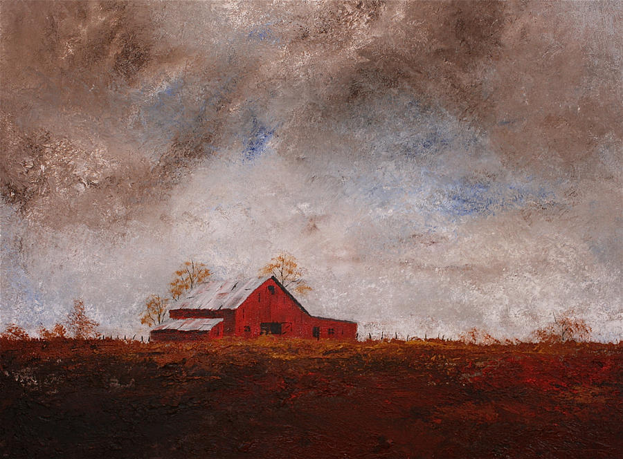 Burnt Umber sky Painting by William Renzulli