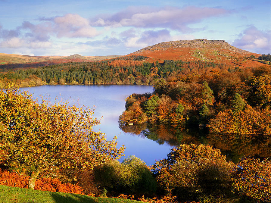 Burrator Reservoir and Sheepstor Photograph by Darren Galpin