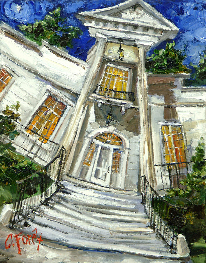 Burritt Museum Painting by Carole Foret