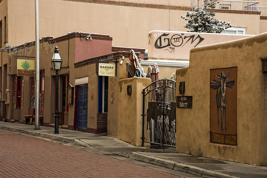 Burro Alley in Santa Fe New Mexico Photograph by Dave Dilli