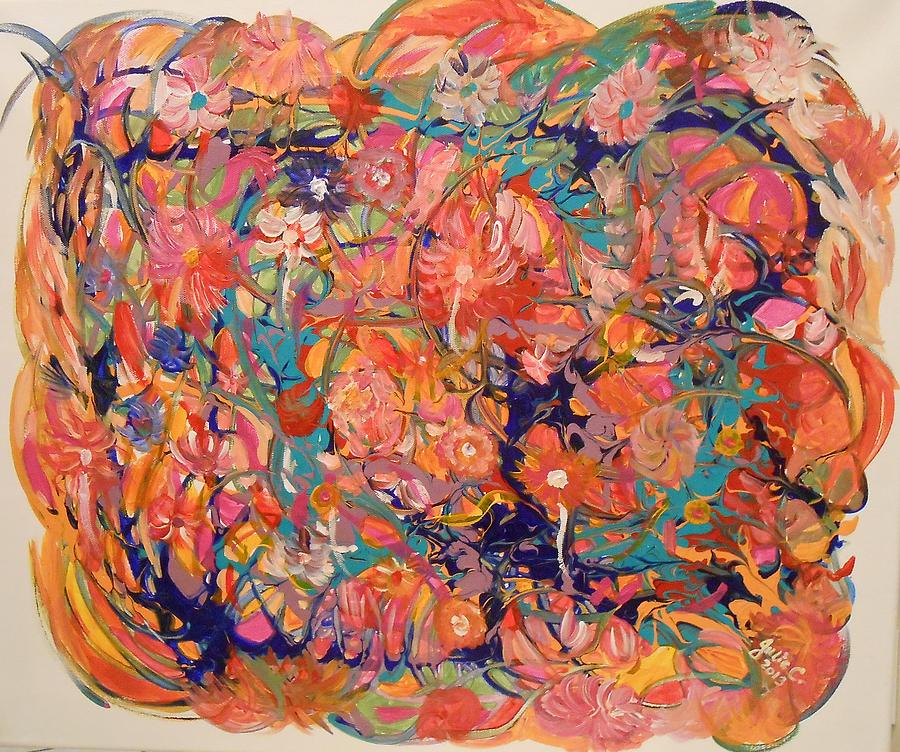 Burst of Nature Painting by Julie Crisan