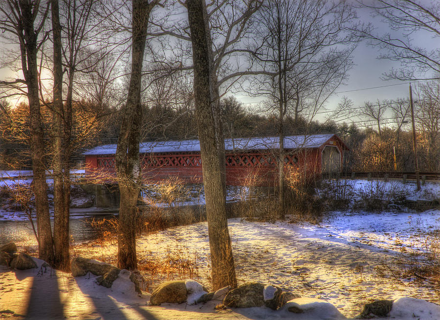 Burt Henry Covered Bridge - Vermont Photograph by Joann Vitali