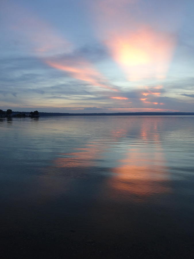Sunset Photograph - Burt Lake Sunset by Kathleen Luther
