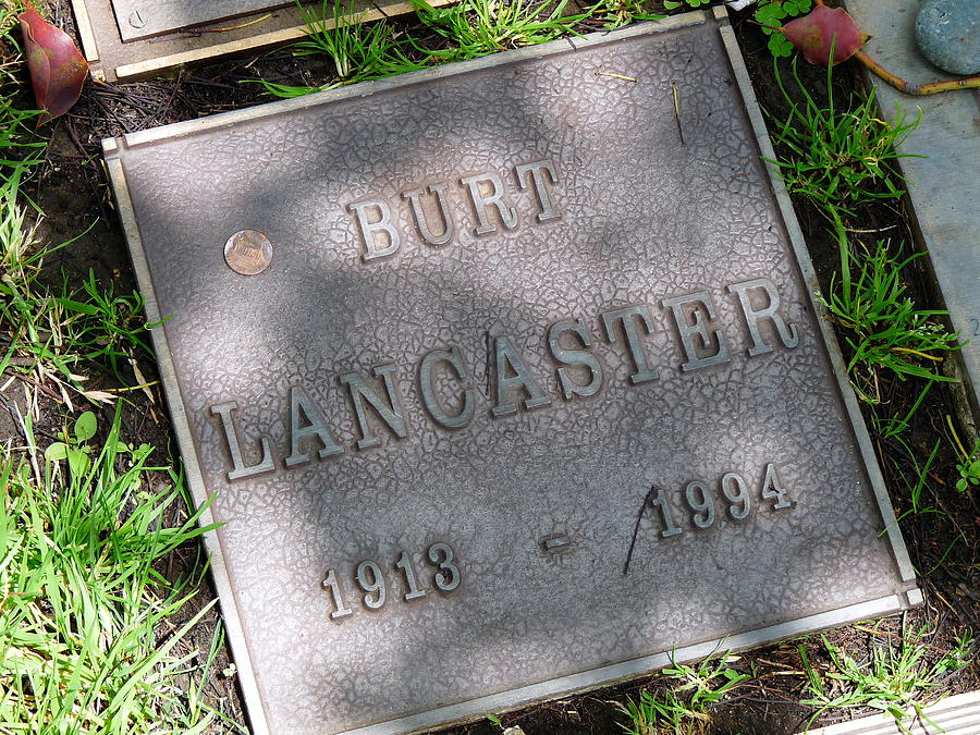 Burt Lancaster Grave Photograph by Jeff Lowe