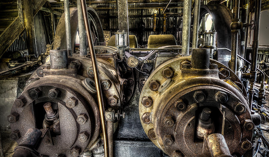 Burton Cotton Gin Bessemer Engine Photograph
