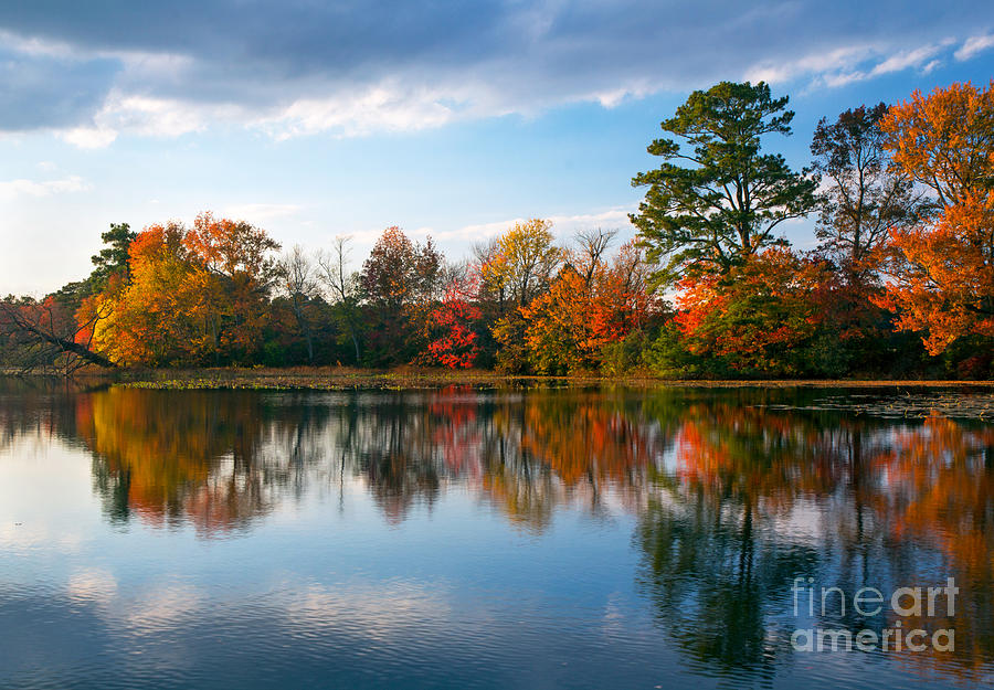 Fall Photograph - Burton Pond Sunset by Robert Pilkington
