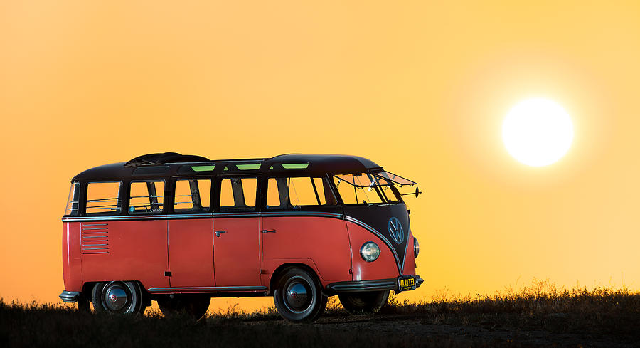 Bus at Sunset Photograph by Richard Kimbrough