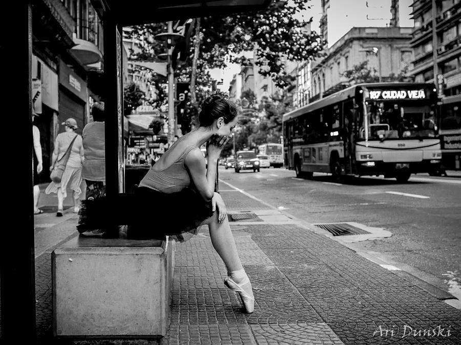 Street Ballet Photograph - Bus Stop by Ari Dunski