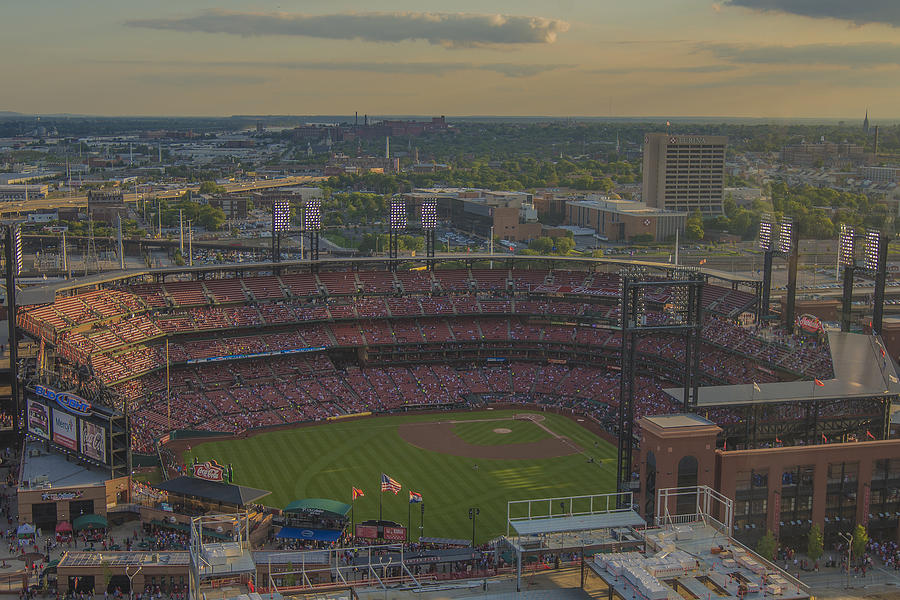 Busch Stadium St. Louis Cardinals Atop Photograph by David Haskett II