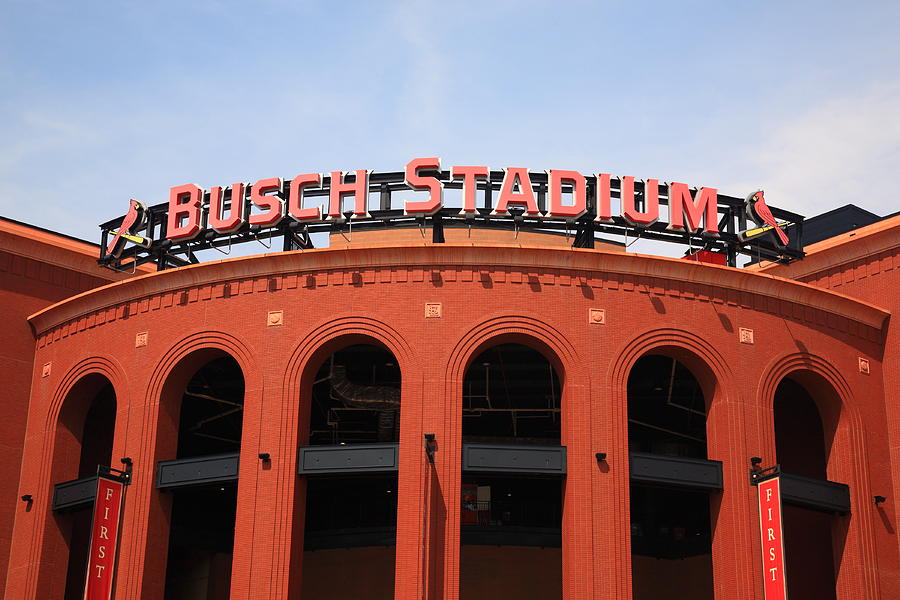Architecture Photograph - Busch Stadium - St. Louis Cardinals by Frank Romeo
