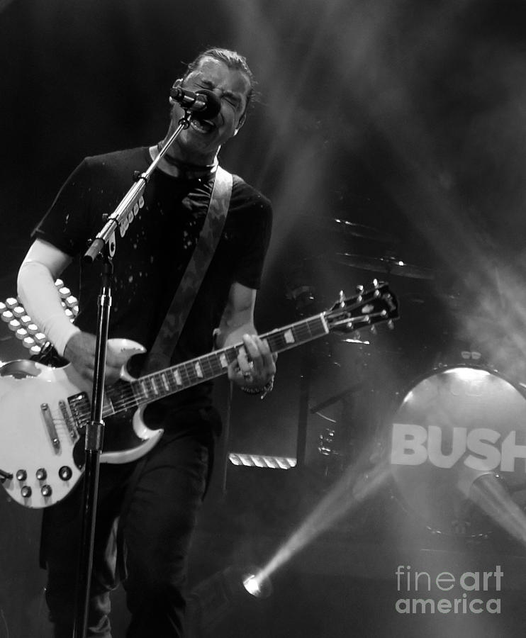 Music Photograph - Bush -  Gavin Rossdale  by Jennifer Camp