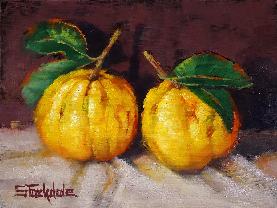 Bush Lemons Painting by Margaret Stockdale