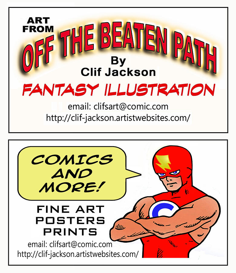 Fantasy Digital Art - Business Cards by Clif Jackson