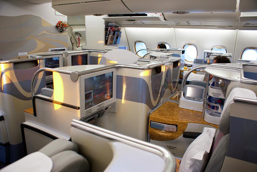 Business Class Seating On Airbus A380 Photograph by Mark Williamson/science Photo Library