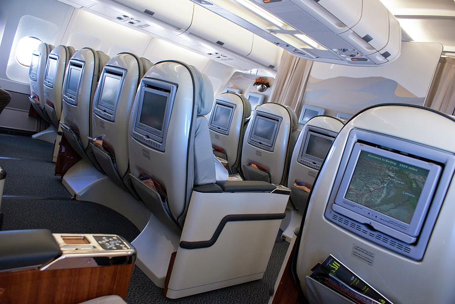 Business Class Seats In Airbus A340 Photograph by Mark Williamson/science Photo Library