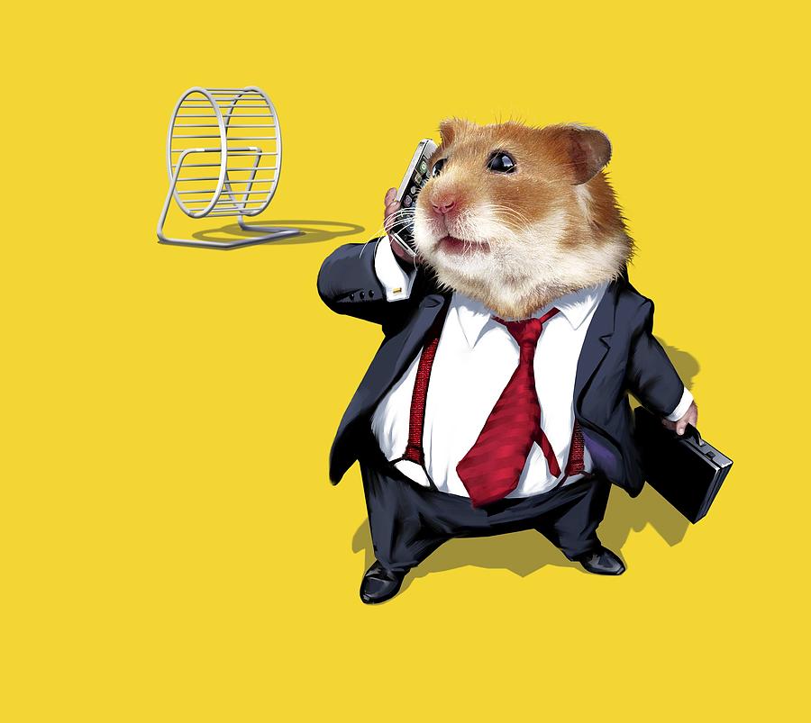 Rat Race Photograph - Business lifestyle, conceptual artwork by Science Photo Library