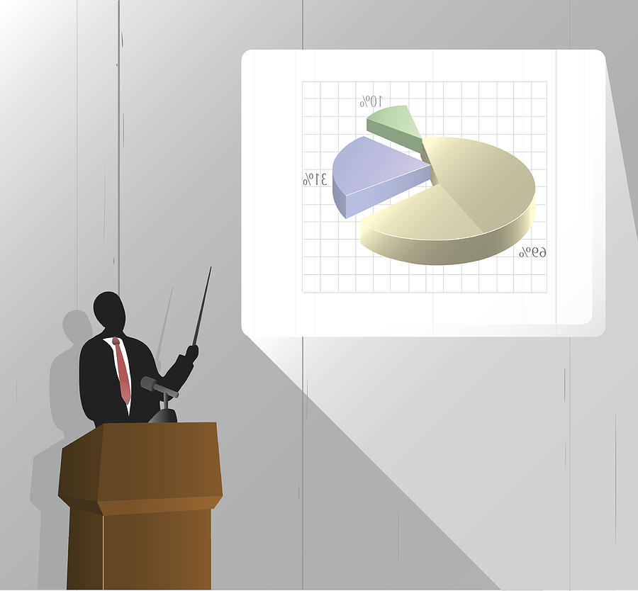 Business Presentation [vector] Drawing by Filo