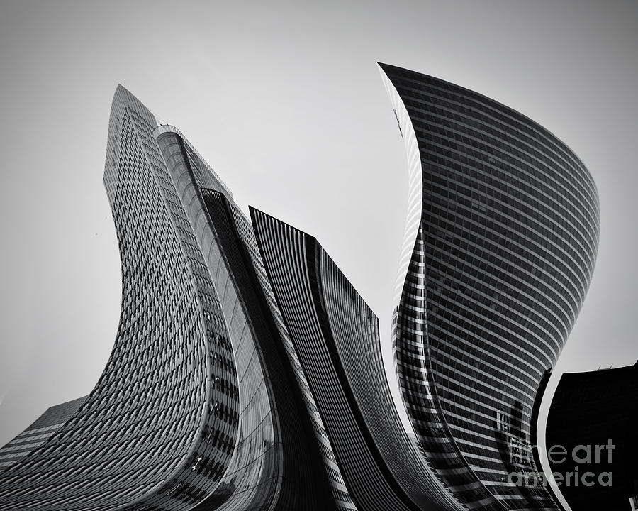 Business skyscrapers abstract conceptual architecture Photograph by ...