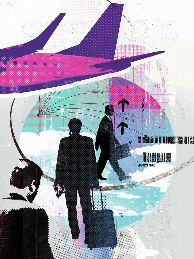 Business Travel Collage Photograph by Ikon Ikon Images