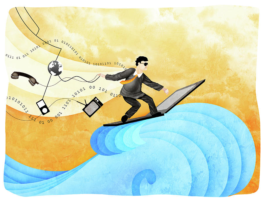 Businessman Surfing The Net Photograph by Fanatic Studio / Science ...