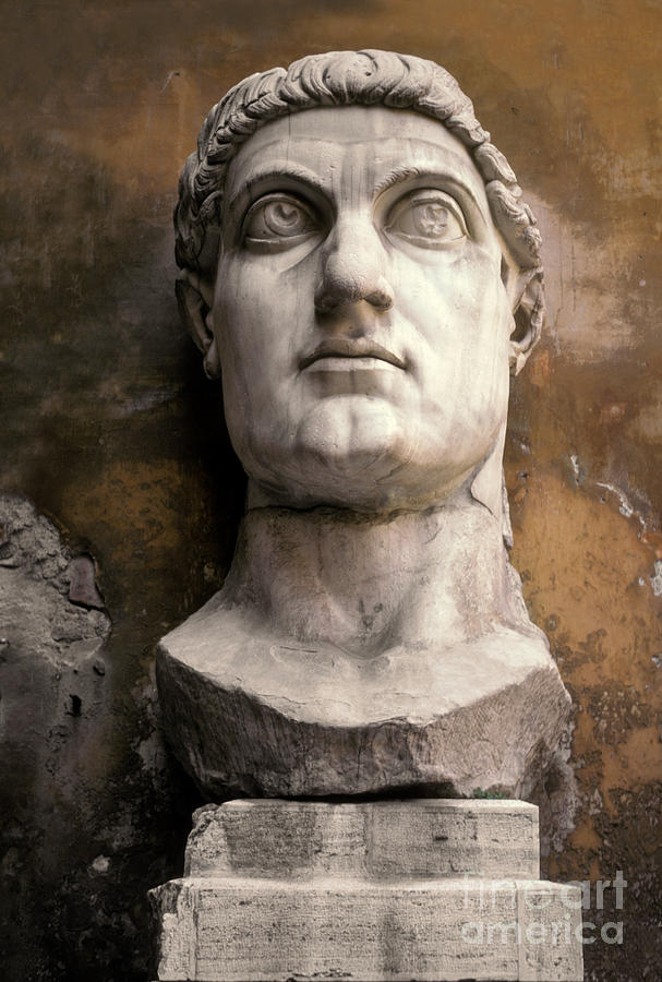 Bust Of Constantine, Rome, Italy Photograph by Ron Sanford