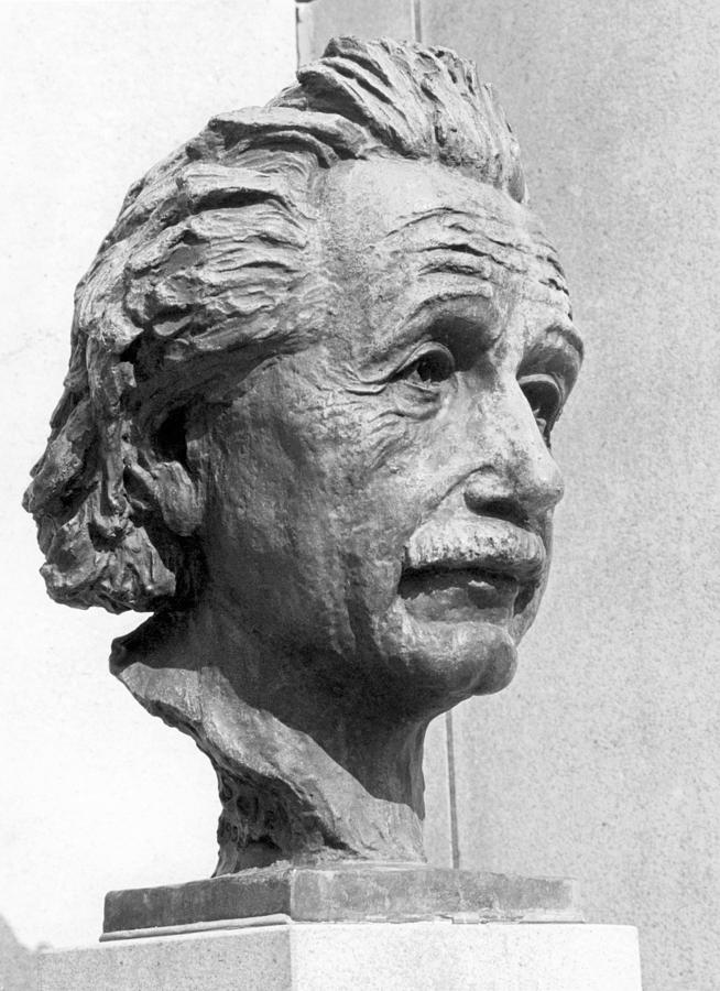 Bust Of Einstein Photograph by Edward Lettau