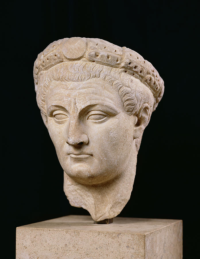 Portrait Sculpture - Bust of Emperor Claudius by Anonymous