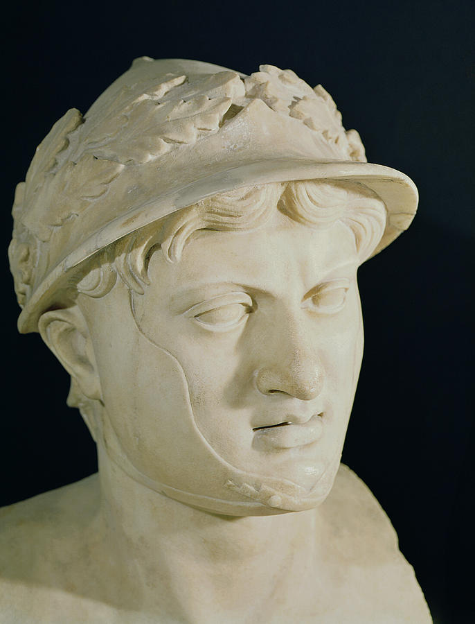 Greek Photograph - Bust Of Pyrrhus by Roman