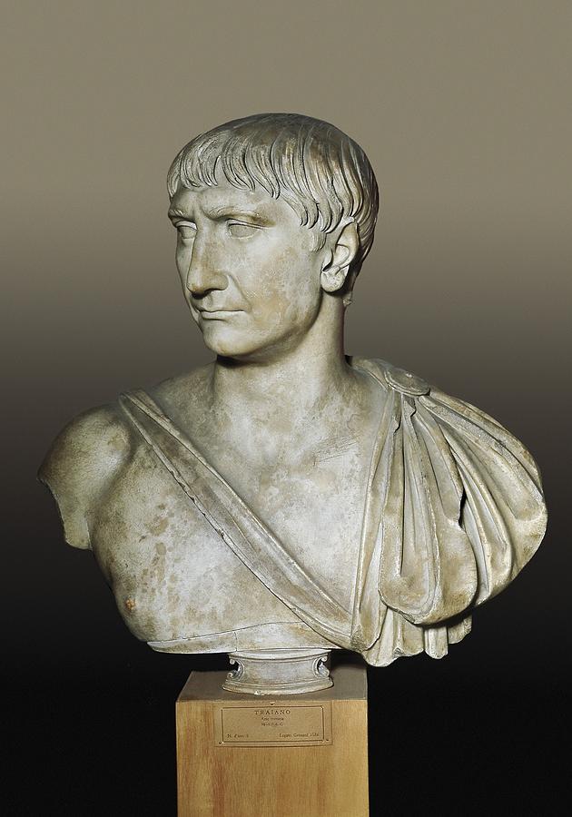 Bust Of The Emperor Trajan. 2nd C by Everett