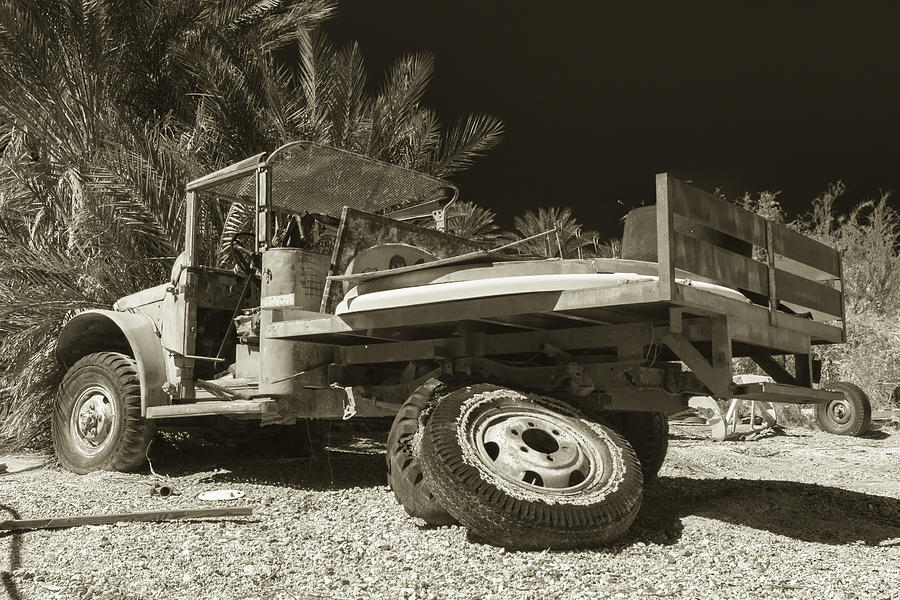Busted Willys MB Sepia Photograph by Scott Campbell