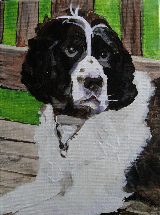 Buster Painting by Edith Hunsberger