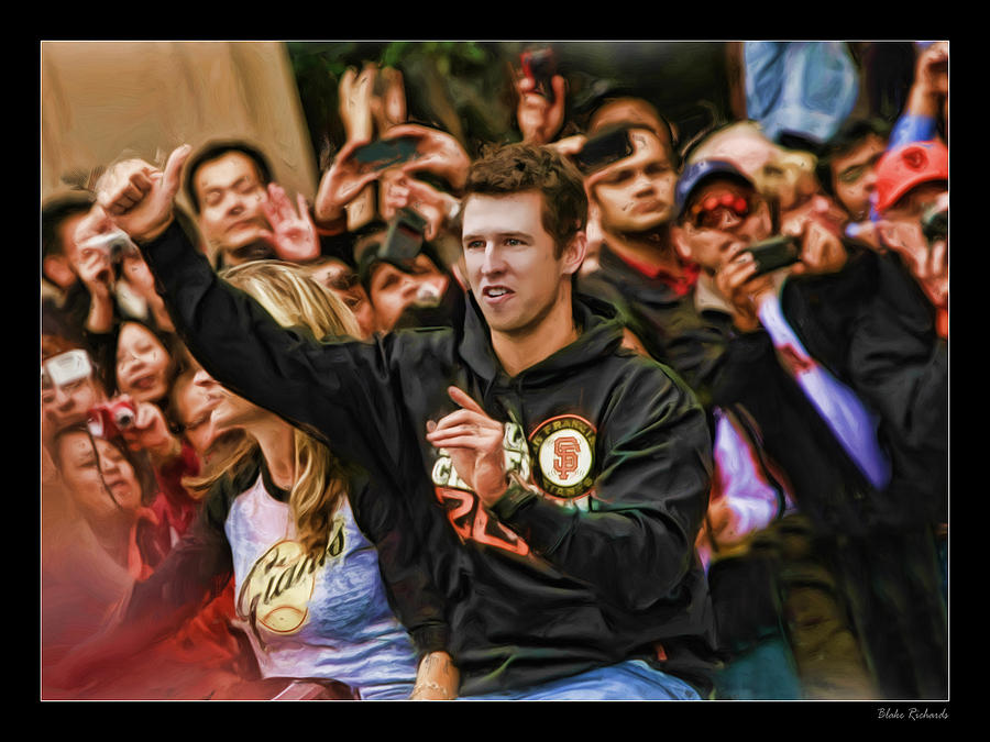 Buster Posey Photograph - Buster Posey World Series 2012 by Blake Richards