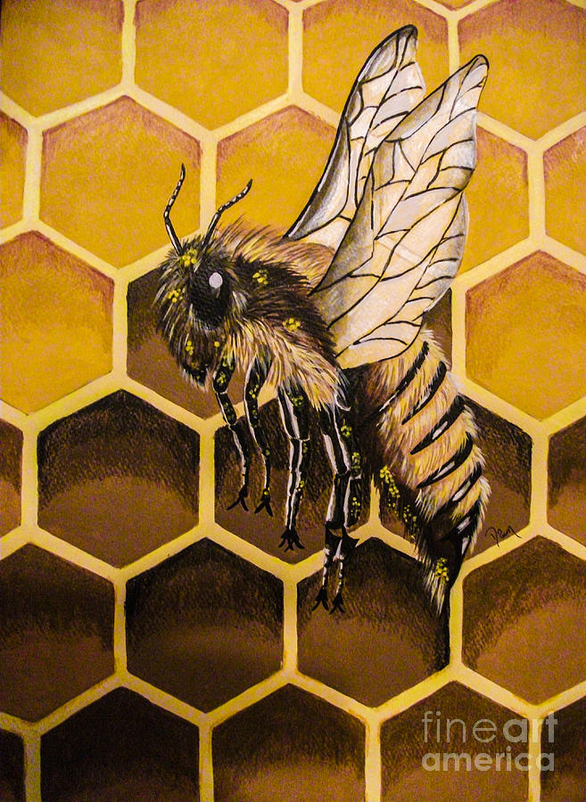 Busy as a Bee Painting by Dawn Siegler - Fine Art America