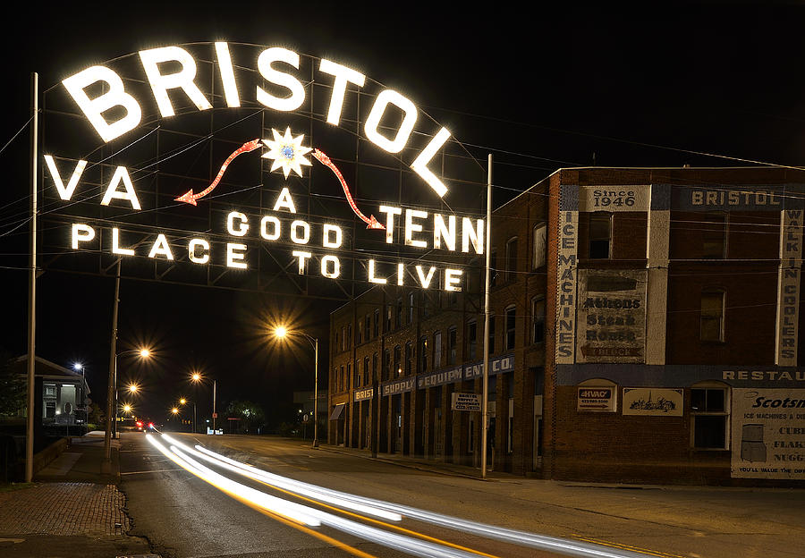 Busy Bristol Tennessee/ Virginia Photograph by Brendan Reals