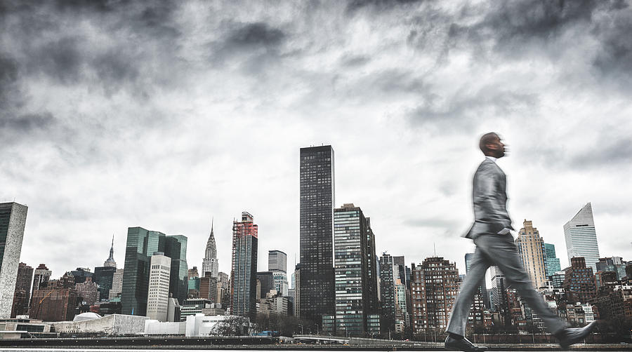 Busy Business Walking Fast On New York Photograph by Franckreporter