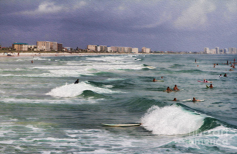 Busy Day In The Surf Photograph by Deborah Benoit