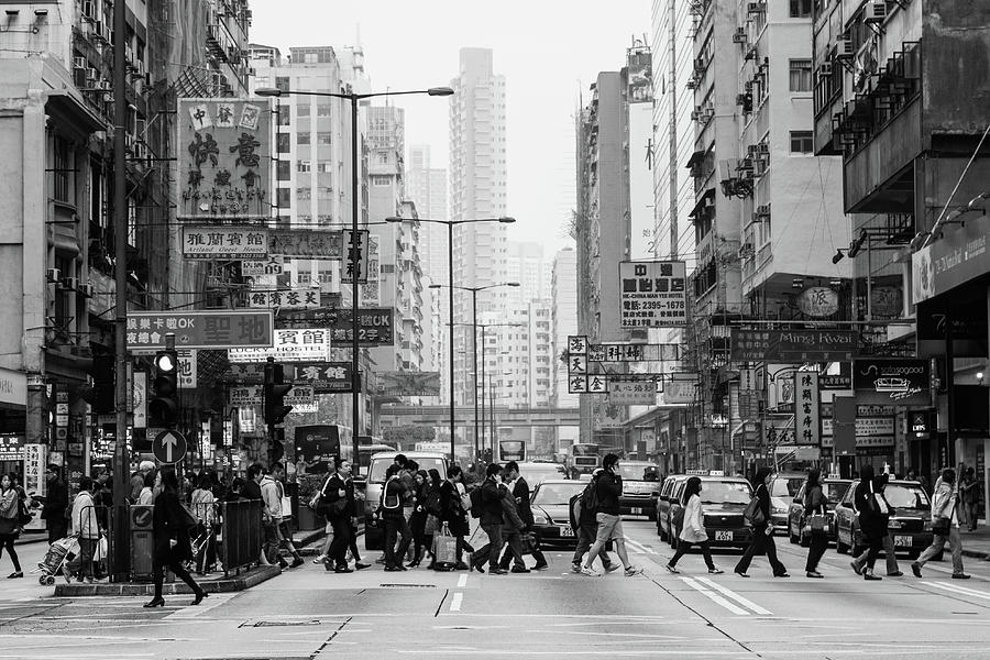 Busy Streets Of Hong Kong Photograph by @ Didier Marti