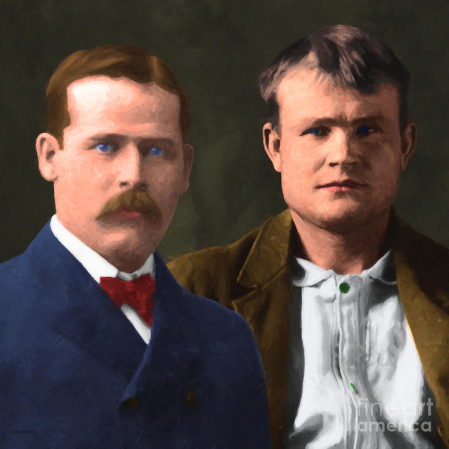 Butch Cassidy and The Sundance Kid 20130512 v3 square Photograph by Wingsdomain Art and Photography
