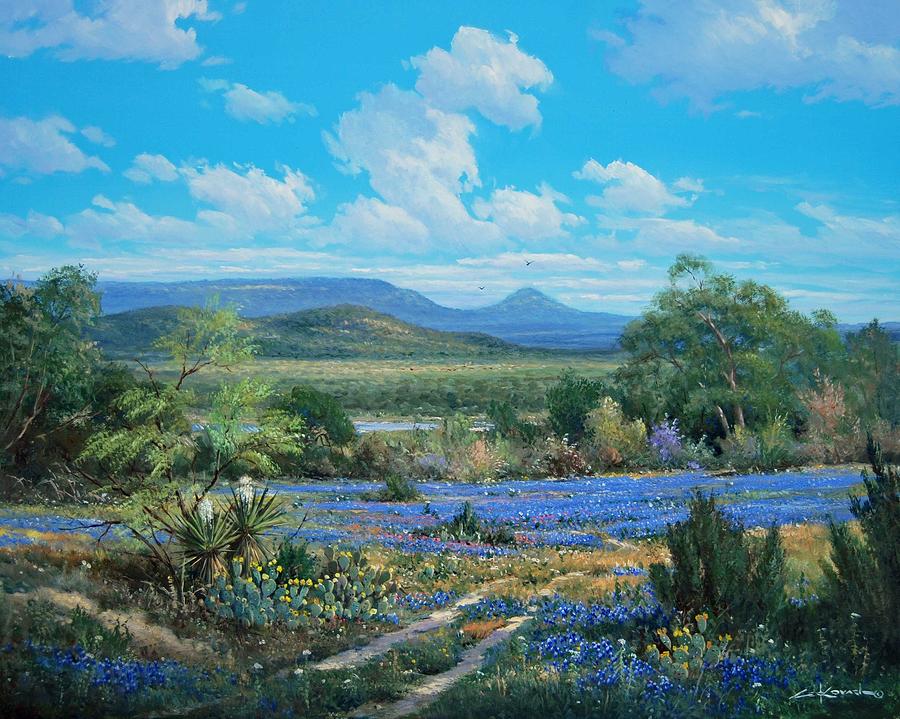 Flower Painting - Butterfield Trail by George Kovach