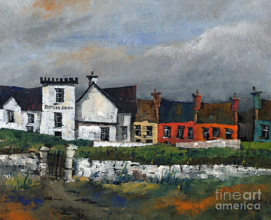 Val Painting - Butler Arms Waterville Kerry by Val Byrne
