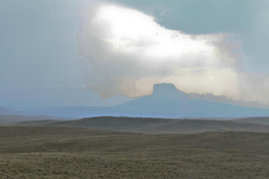 Butte in the Distance Photograph by David Kehrli - Fine Art America