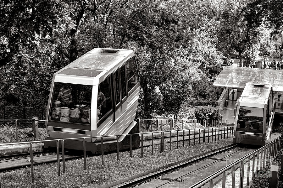 Butte Montmartre Funicular Photograph by Olivier Le Queinec