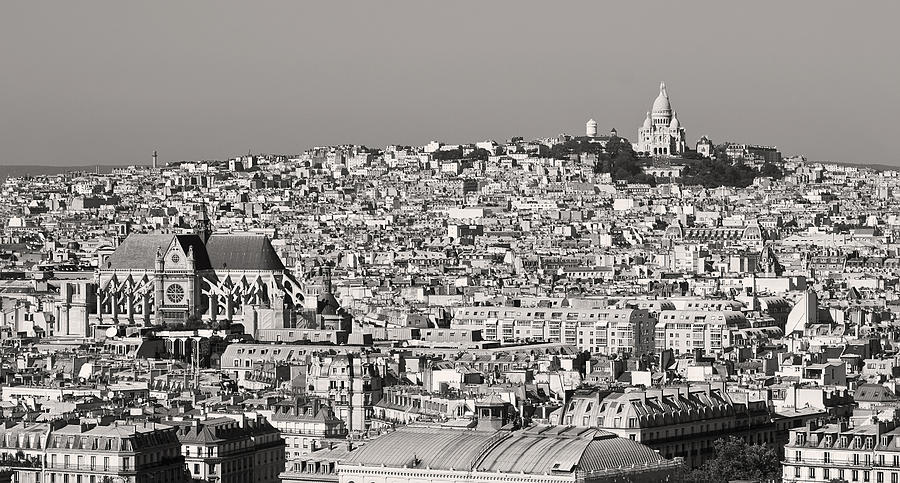 Butte Montmartre Paris in Black and White Photograph by Pierre Leclerc Photography