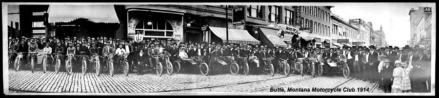Butte Motorcycle Club 1914 Photograph by Tom DiFrancesca