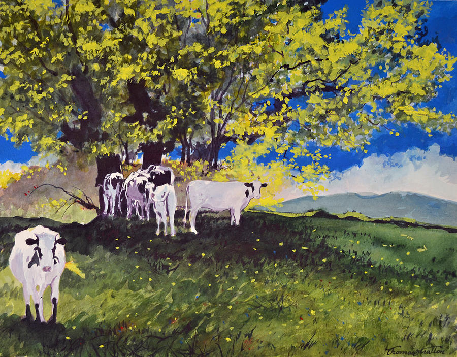 Buttercups Painting by Thomas Stratton