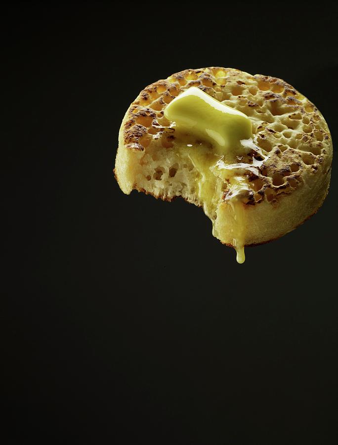Buttered Crumpet Photograph by Patrick Llewelyn-davies/science Photo Library