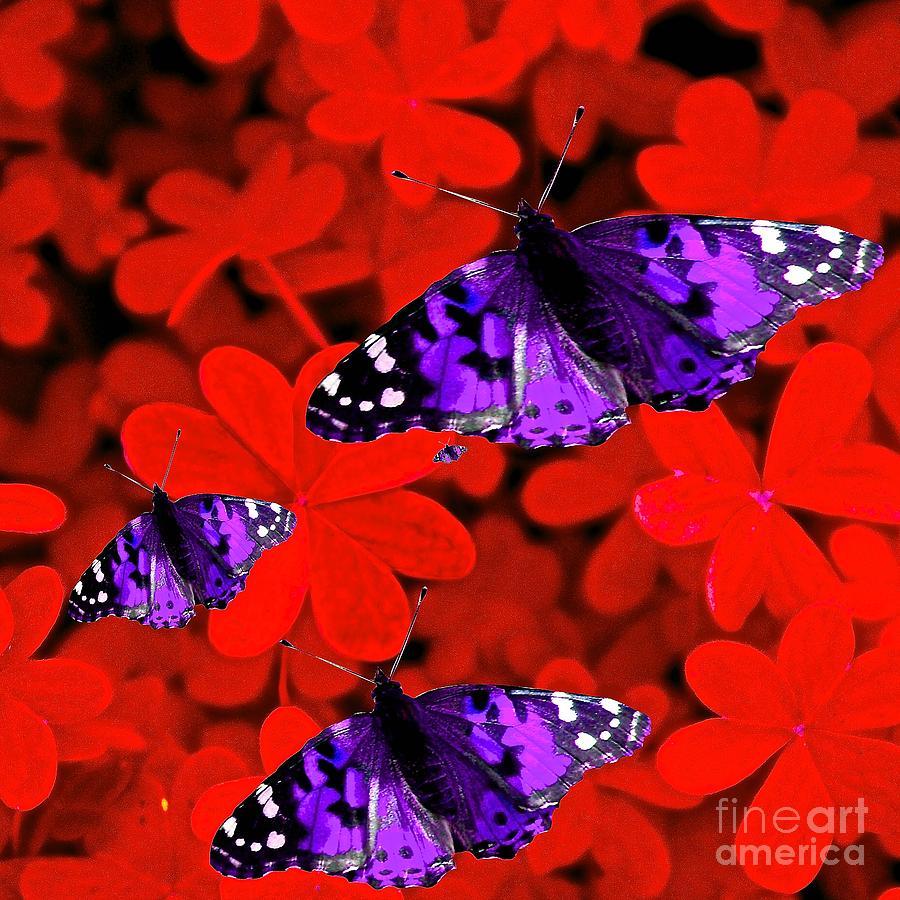Butterflies are Free to Fly Painting by Saundra Myles