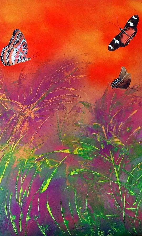 Butterflies Painting by Gerry Smith