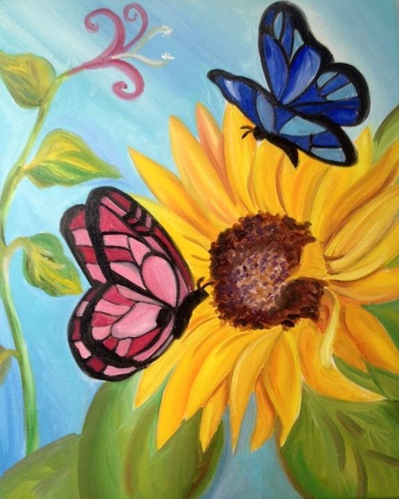 Butterflies Painting by Katrina Reid - Fine Art America