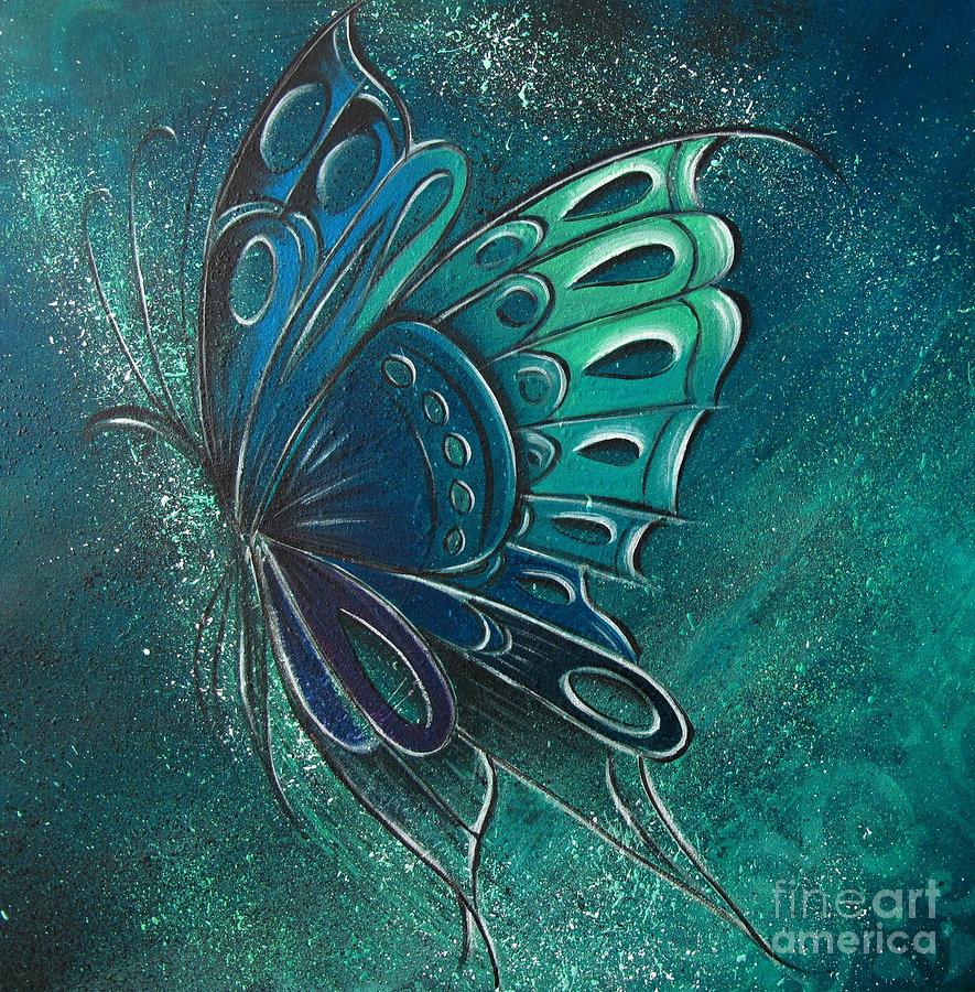 Butterfly 2 Painting by Reina Cottier